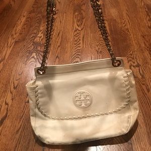 Authentic Tory Burch Marion Leather Saddlebag